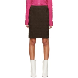 지방시 Givenchy Brown 4G Midi Skirt 222278F092001