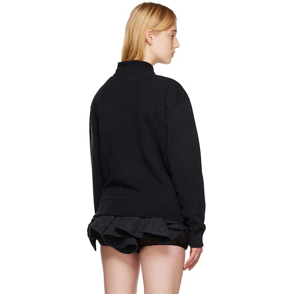 지방시 지방시 Givenchy Black Embroidered Sweatshirt 222278F098004