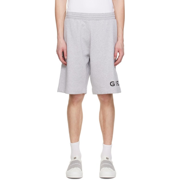 지방시 지방시 Givenchy Gray Archetype Shorts 231278M193006