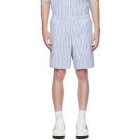 지방시 Givenchy Blue Striped Shorts 231278M193015