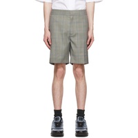 지방시 Givenchy Gray Wool Shorts 221278M193013