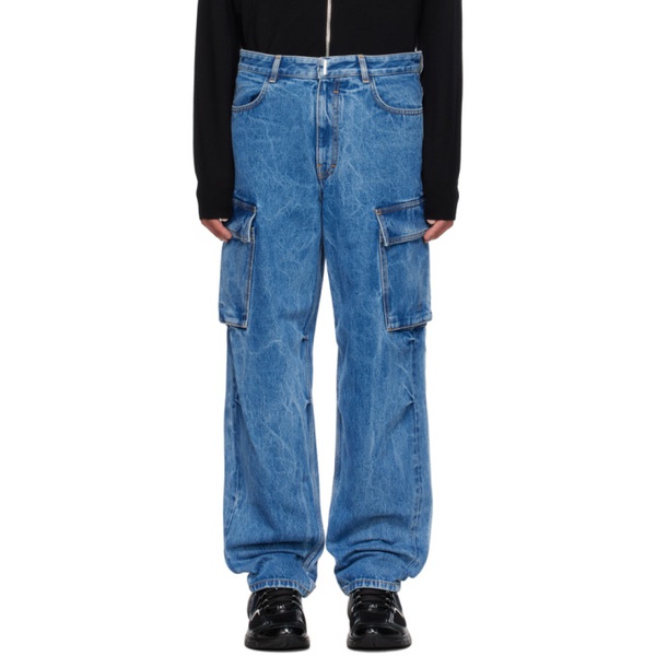 지방시 지방시 Givenchy Blue Faded Jeans 232278M186005