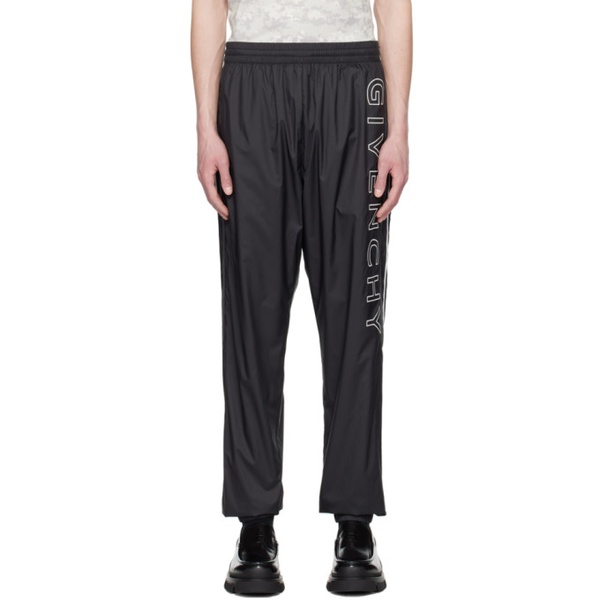 지방시 지방시 Givenchy Black Embroidered Track Pants 231278M190005