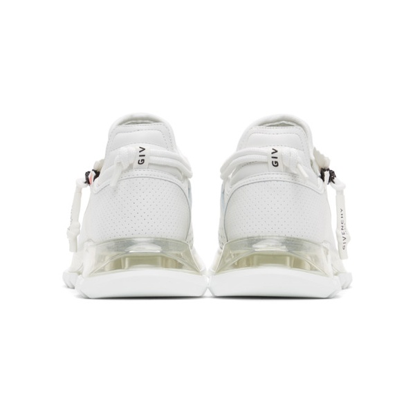 지방시 지방시 Givenchy White & Red Spectre Low Runner Sneakers 211278F128001