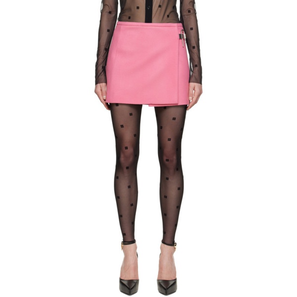 지방시 지방시 Givenchy Pink Wrap Miniskirt 231278F090001