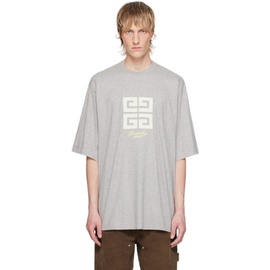 지방시 Givenchy Gray 4G T-Shirt 242278M213002