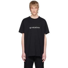 지방시 Givenchy Black Reverse T-Shirt 242278M213038