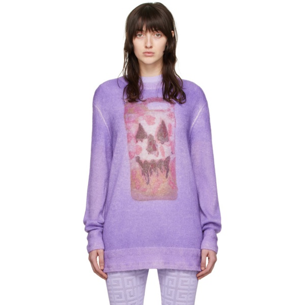 지방시 지방시 Givenchy Purple Josh Smith 에디트 Edition Mohair Sweater 221278F096006
