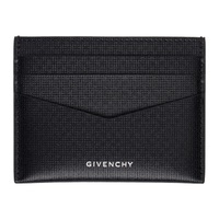 지방시 Givenchy Black Two Tone 4G Classic Card Holder 242278M163001