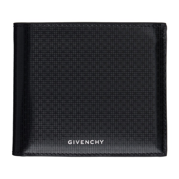 지방시 지방시 Givenchy Black & Burgundy Billfold 8CC Wallet 242278M164001
