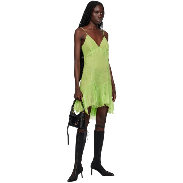 지방시 지방시 Givenchy Green Paneled Minidress 231278F052009
