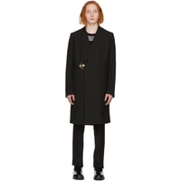 지방시 Givenchy Black Wool Padlock Coat 221278M176000