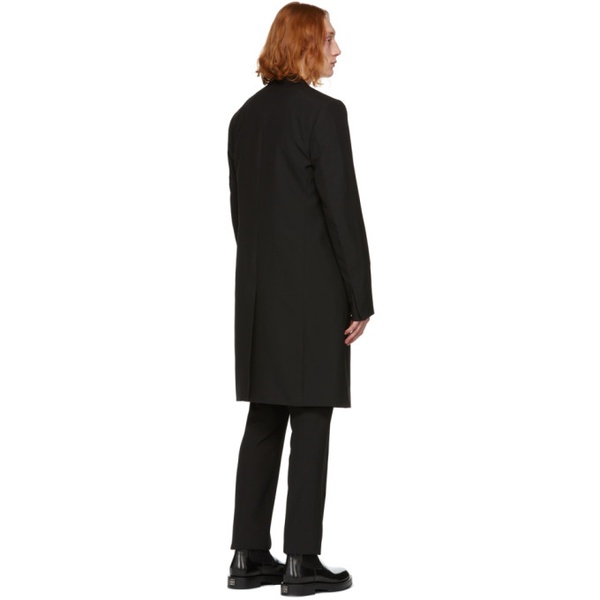 지방시 지방시 Givenchy Black Wool Padlock Coat 221278M176000
