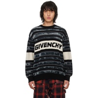 지방시 Givenchy Black Jacquard Sweater 241278M201003