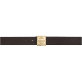 지방시 Givenchy Brown & Black 4G Reversible Belt 242278M131002