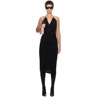 지방시 Givenchy Black Chain Midi Dress 241278F054000