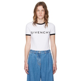 White 지방시 Givenchy Archetype T-Shirt 242278F110005