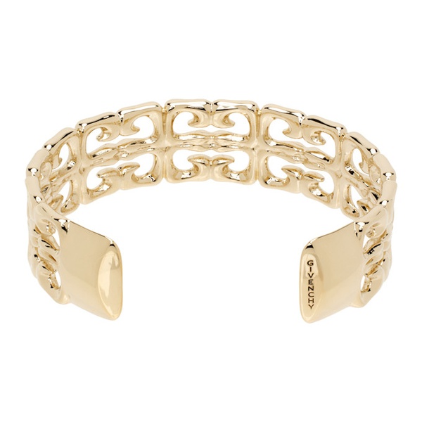 지방시 지방시 Givenchy Gold 4G Liquid Open Cuff Bracelet 242278F020004