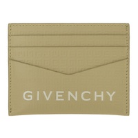 지방시 Givenchy Khaki 4G Micro Leather Card Holder 242278M163000