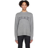 지방시 Givenchy Gray College Sweater 222278M201005
