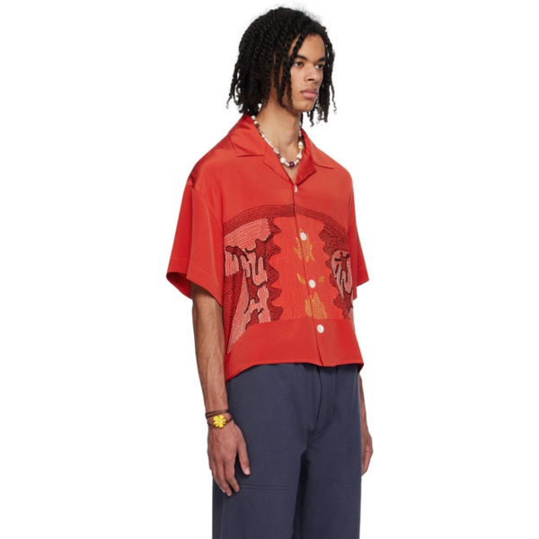  Glass Cypress Red Inferno Shirt 241171M192000