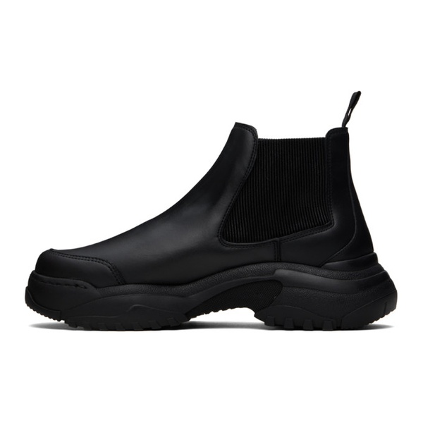  지엠비에이치 GmbH Black Faux-Leather Boots 241979M223003