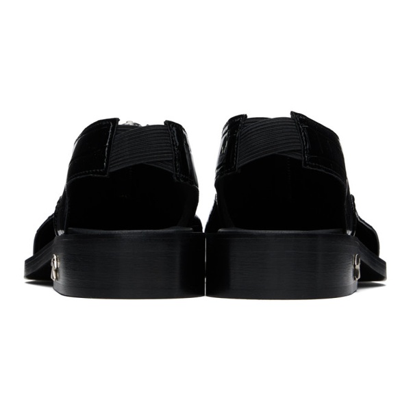 지엠비에이치 GmbH Black Hawi Slingback Cutout Sandals 241979M234001