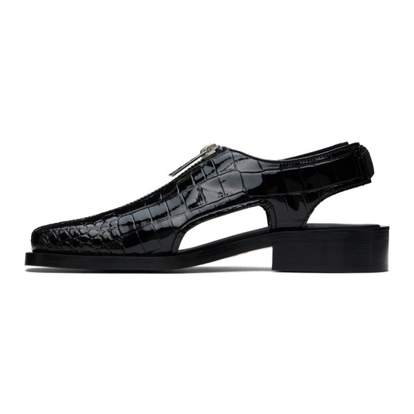  지엠비에이치 GmbH Black Hawi Slingback Cutout Sandals 241979M234001