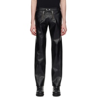 지엠비에이치 GmbH Black Talj Faux-Leather Trousers 241979M191000