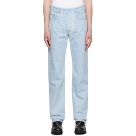 지엠비에이치 GmbH Blue Double Zip Jeans 231979M186004