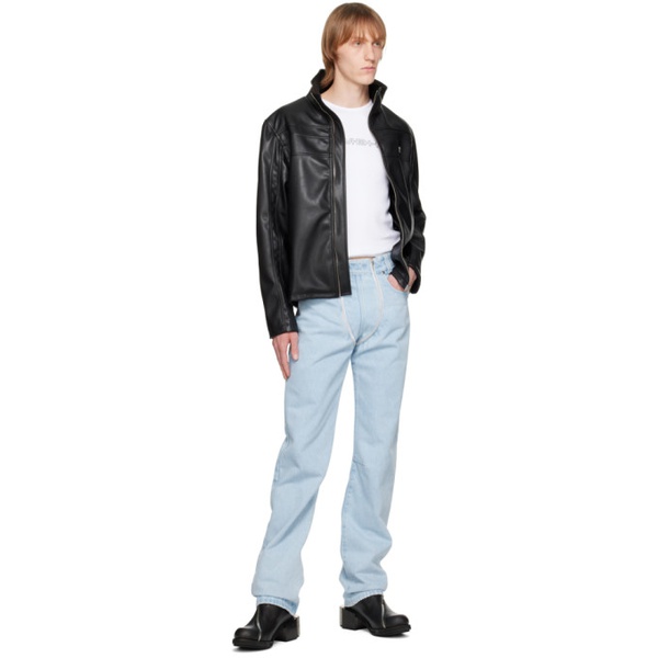  지엠비에이치 GmbH Blue Double Zip Jeans 231979M186004