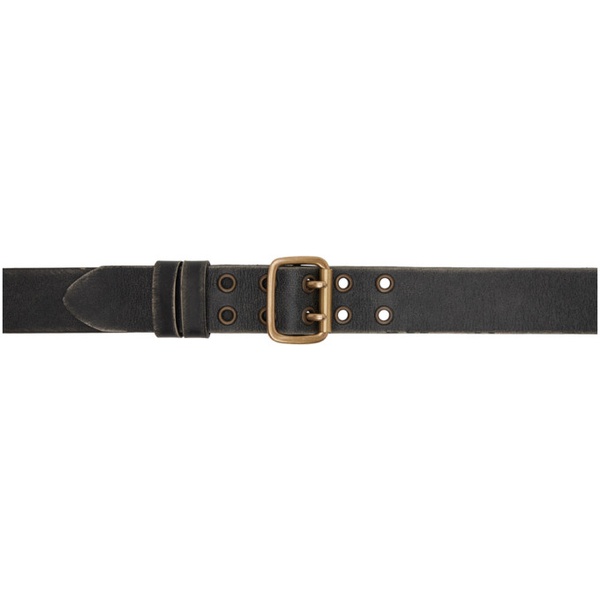 골든구스 골든구스 Golden Goose Black Double Prong Belt 231264M131001