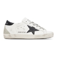 골든구스 Golden Goose SSENSE Exclusive White & Black Super-Star Classic Sneakers 231264F128006