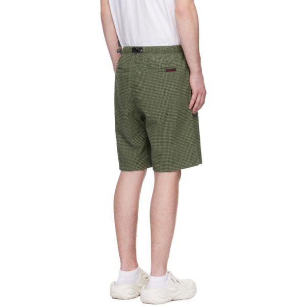  그라미치 Gramicci Green Micro Plaid Shorts 242565M193000