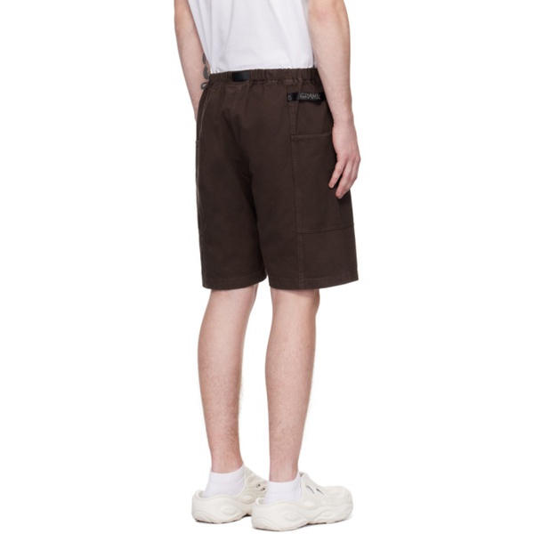  그라미치 Gramicci Brown Micro Plaid Shorts 242565M193010