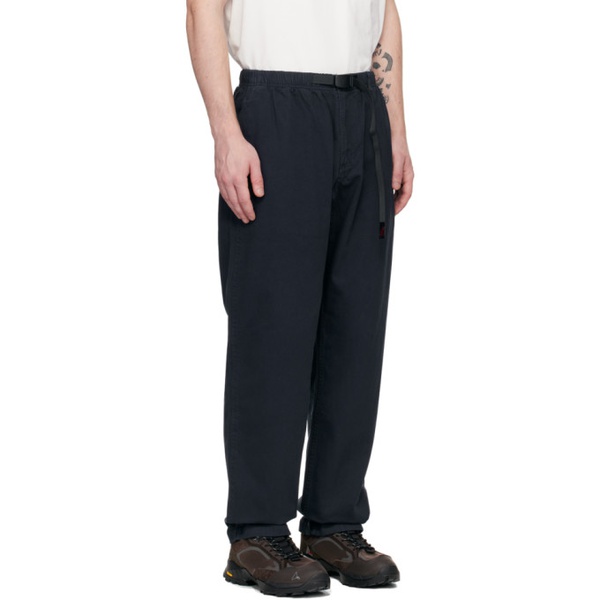  그라미치 Gramicci Navy Relaxed-Fit Trousers 242565M191007