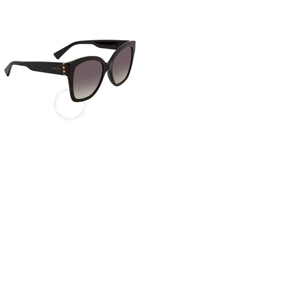 구찌 구찌 Gucci Grey Gradient Butterfly Ladies Sunglasses GG0459S 001 54