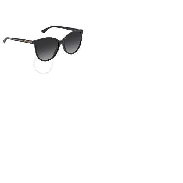 구찌 구찌 Gucci Grey Cat Eye Ladies Sunglasses GG0377SKN 001 57