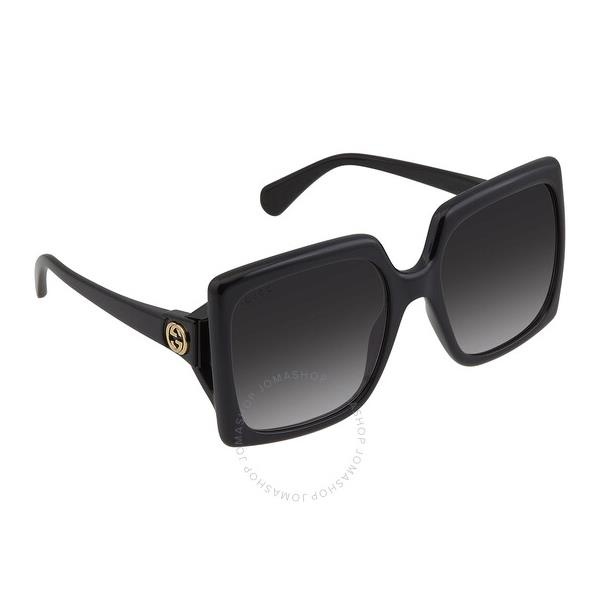 구찌 구찌 Gucci (Gradient Grey Oversized Ladies Sunglasses GG0876S 001 60