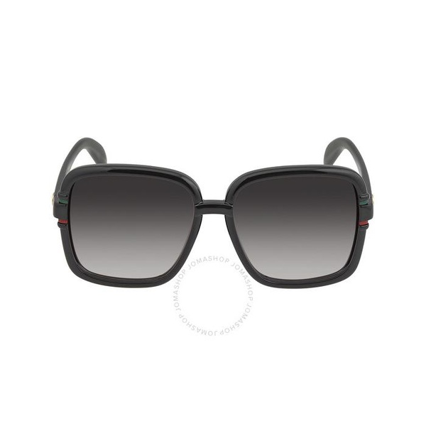 구찌 구찌 Gucci Grey Butterfly Ladies Sunglasses GG1066S 001 59