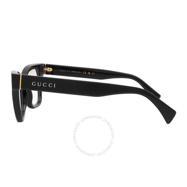 구찌 구찌 Gucci Clear Photochromic with Blue Control Cat Eye Ladies Sunglasses GG1133S 005 52