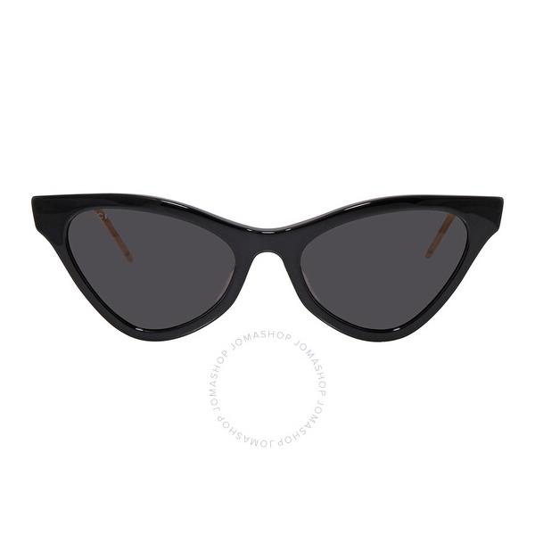 구찌 구찌 Gucci Grey Cat-Eye Ladies Sunglasses GG0597S-001 55 GG0597S 001 55