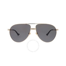 구찌 Gucci Grey Smoke Pilot Mens Sunglasses GG1440S 001 59