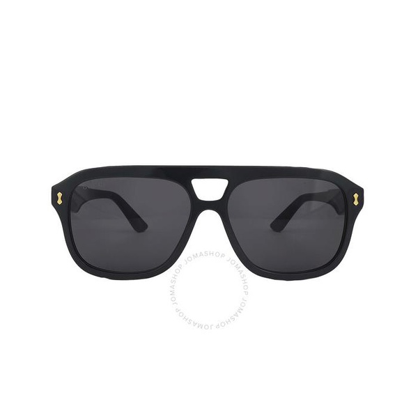 구찌 구찌 Gucci Gray Square Mens Sunglasses GG1263S 001 57