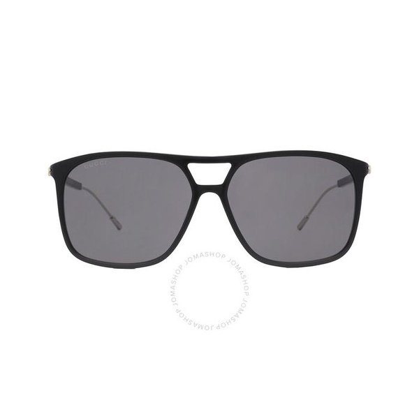 구찌 구찌 Gucci Grey Pilot Mens Sunglasses GG1270S 001 60
