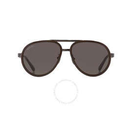구찌 Gucci Grey Pilot Mens Sunglasses GG0982S 001 59
