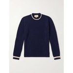 Cable- and Pointelle-Knit Wool Sweater