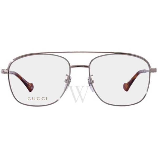 구찌 구찌 Gucci 57 mm Silver Eyeglass Frames GG1103O 003 57