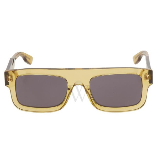 구찌 구찌 Gucci 53 mm Shiny Transparent Yellow Sunglasses GG1085S 003 53