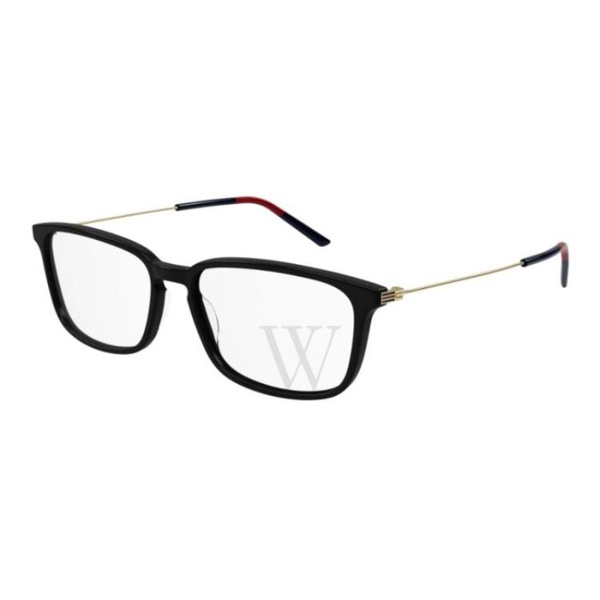 구찌 구찌 Gucci 56 mm Black/Gold Eyeglass Frames GG1056OA 001 56